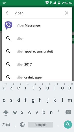 Saisissez le nom de l'appli et sélectionnez Rechercher