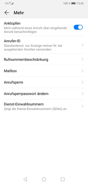 Wählen Sie Mailbox
