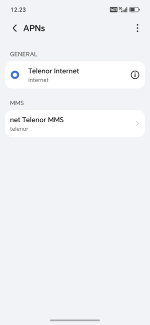 Select the Menu button