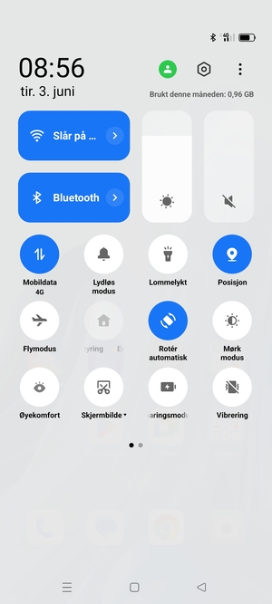 Slå av Wi-Fi og Bluetooth