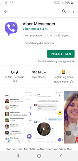 Wählen Sie INSTALLIEREN