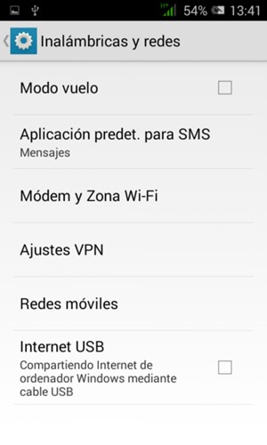 Seleccione Redes móviles