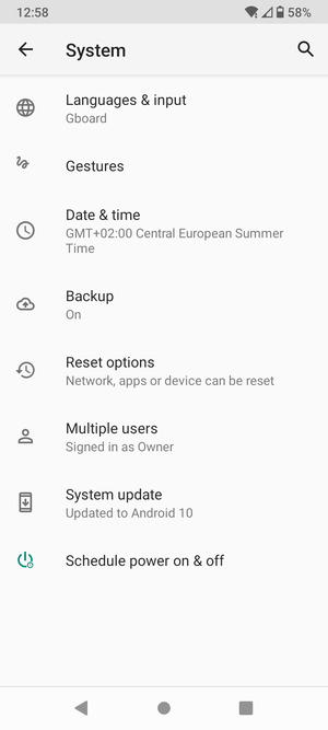 Select System update