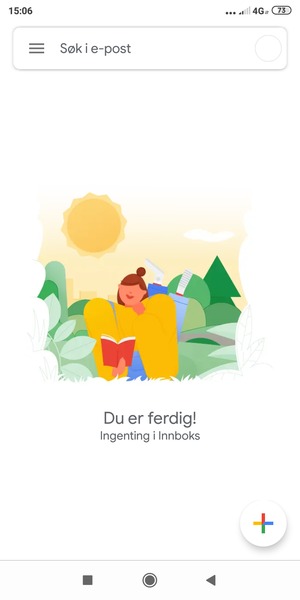 Kontoen er klar til bruk