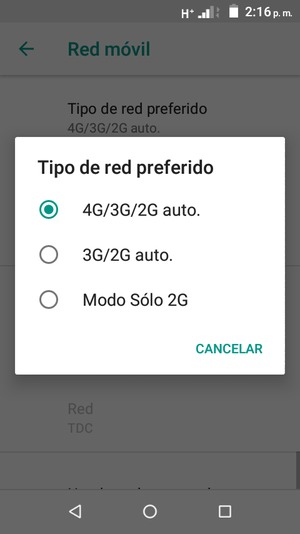 Seleccione su opción preferida