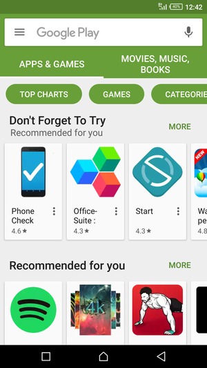 Select the Search bar
