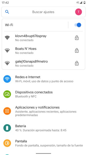 Seleccione la red inalámbrica a la que desea conectarse