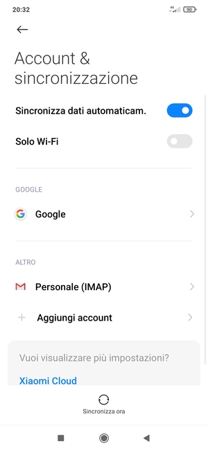 Seleziona Google