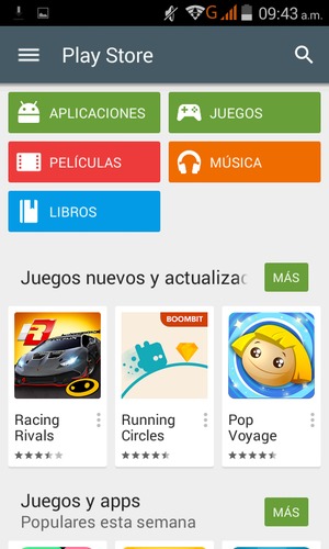 Seleccione el botón de Búsqueda