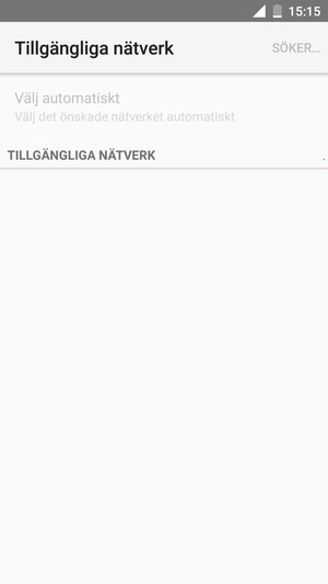 Vänta på att sökningen avslutas