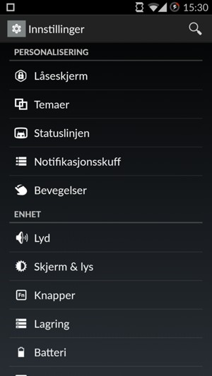 For å aktivere skjermlåsen, gå til Innstillinger-menyen og velg Låseskjerm