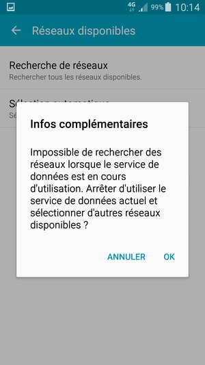 Si vous voyez cet écran, sélectionnez, sélectionnez OK