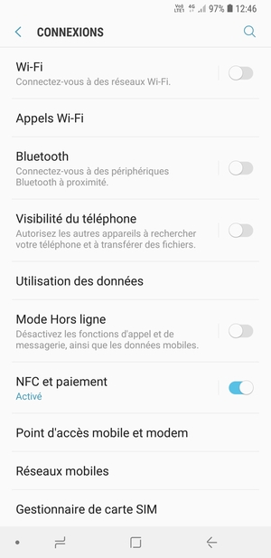 Sélectionnez Réseaux mobiles