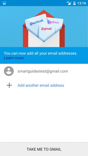 Select TAKE ME TO GMAIL