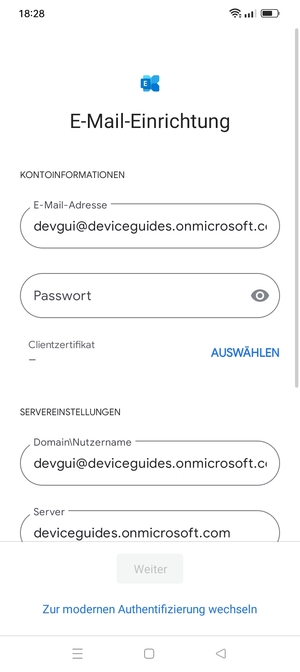 Geben Sie Ihre Passwort ein