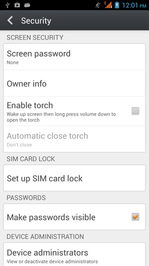Select Set up SIM card lock