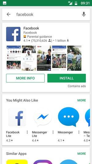 Select the app