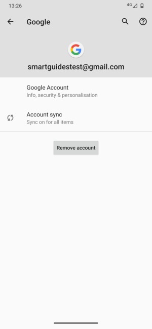 Select Account sync
