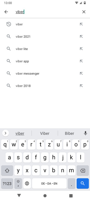 Geben Sie den Namen der App ein und wählen Sie Suchen