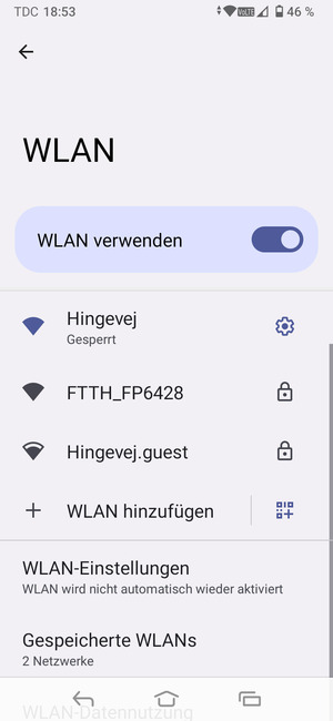 Sie sind nun mit dem WLAN-Netzwerk verbunden