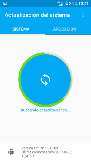 Espere a que la búsqueda termine