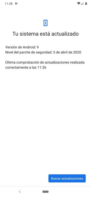 Seleccione Buscar actualizaciones