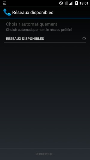 Veuillez attendre la fin de la recherche
