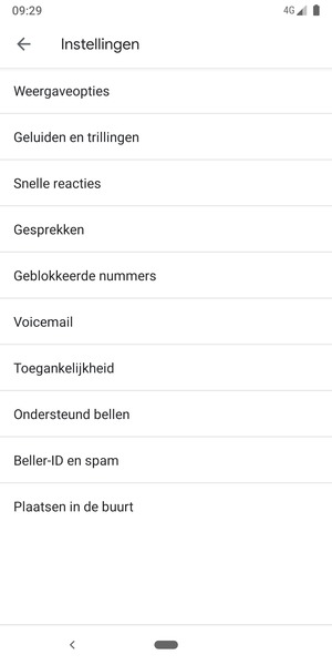 Selecteer Voicemail
