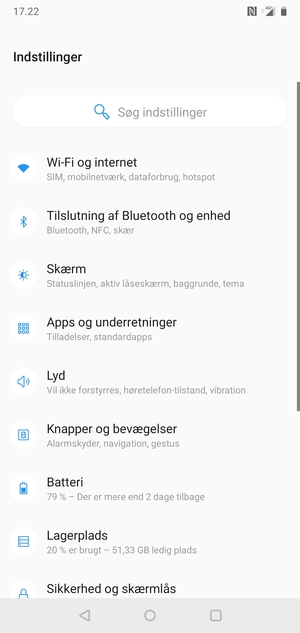 Vælg Wi-Fi og internet