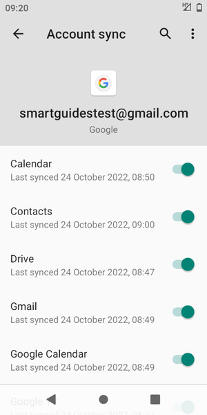 Make sure Contacts is selected and select the Menu button