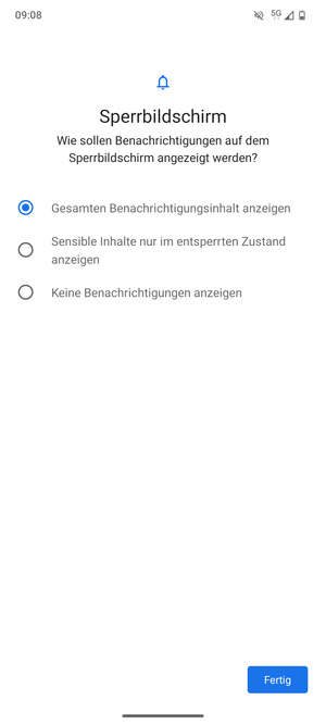 Wählen Sie die gewünschte Option und wählen Sie Fertig