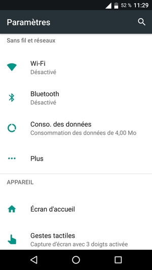 Sélectionnez Wi-Fi