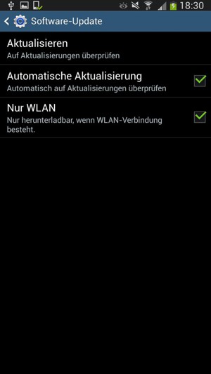 Wählen Sie Aktualisieren