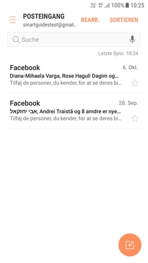 Ihr Gmail Konto ist einsatzbereit