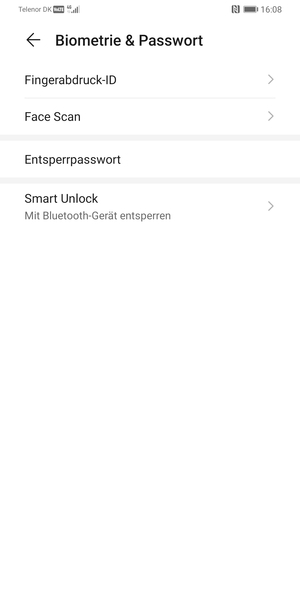 Wählen Sie Entsperrpasswort