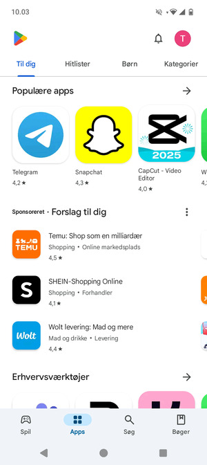 Vælg Søg
