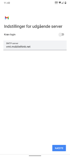 Slå Kræv login fra og vælg NÆSTE