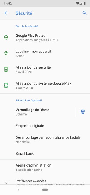Votre téléphone est maintenant sécurisé par un écran de verrouillage