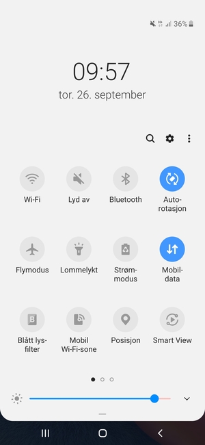 Velg Lyd av for å bytte til ringemodus igjen