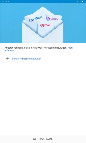 Wählen Sie E-Mail-Adresse hinzufügen