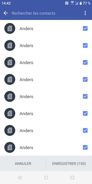 Sélectionnez ENREGISTRER