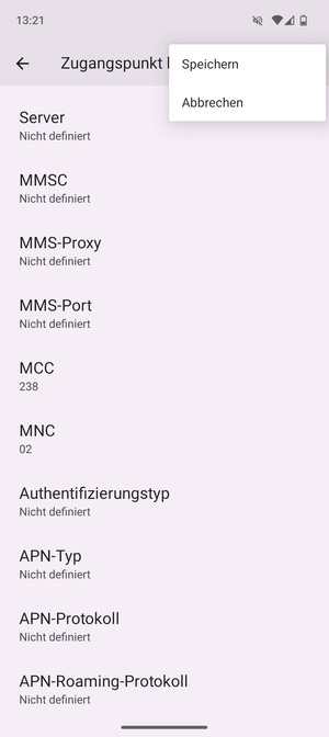 Wählen Sie Speichern