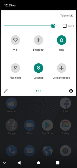 Check the AUTO checkbox
