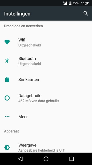 Selecteer Wifi