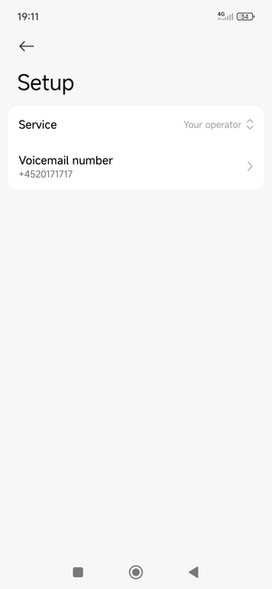 Select Voicemail number