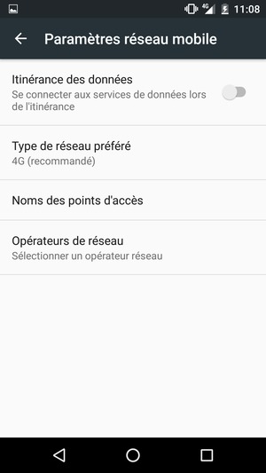 Sélectionnez Noms des points d'accès