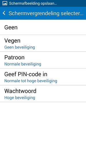 Selecteer Patroon