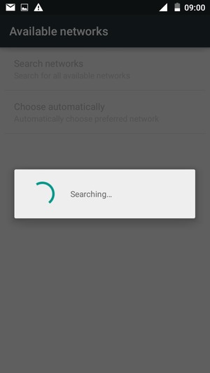 Wait for the search to finish