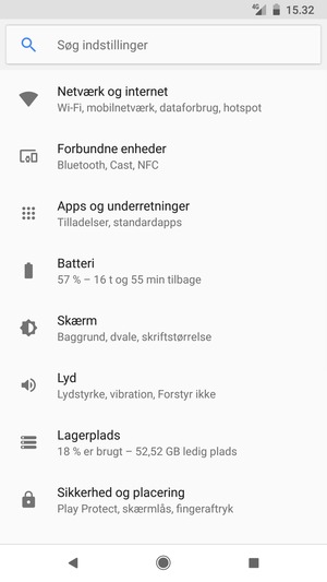 Vælg Netværk og internet