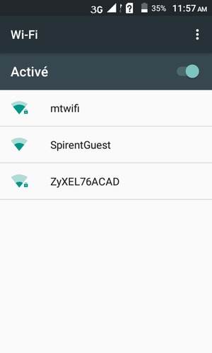 Sélectionnez le réseau sans fil auquel vous souhaitez vous connecter